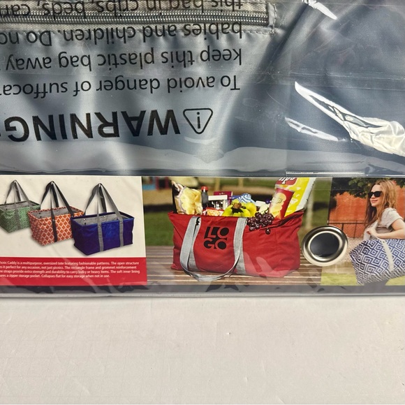 Golden State Warriors Picnic Caddy Oversized Tote Blue NEW - Picture 3 of 6